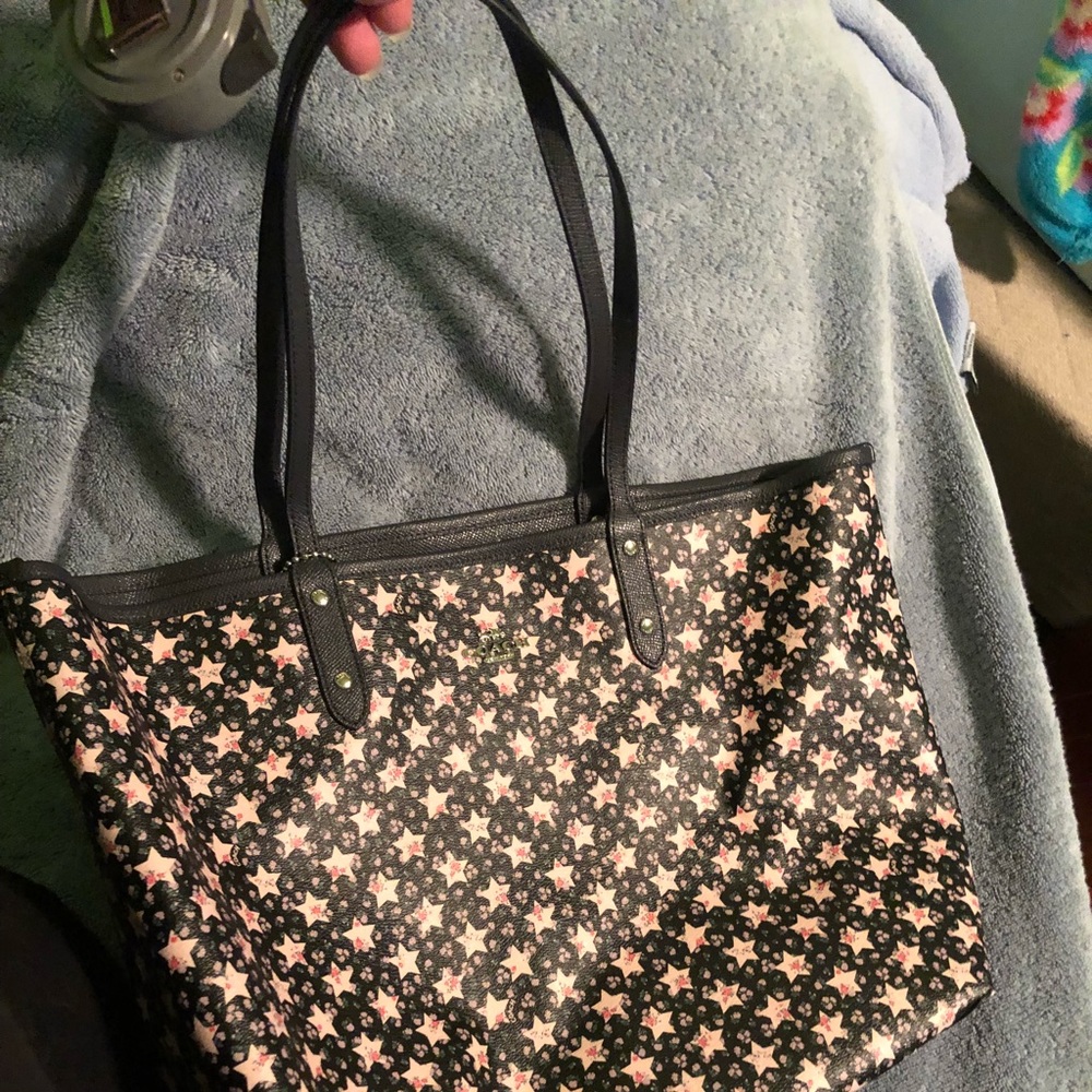 Coach reversible city tote